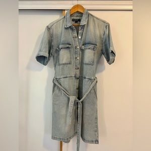 Blank NYC Light Blue Denim Mini Dress